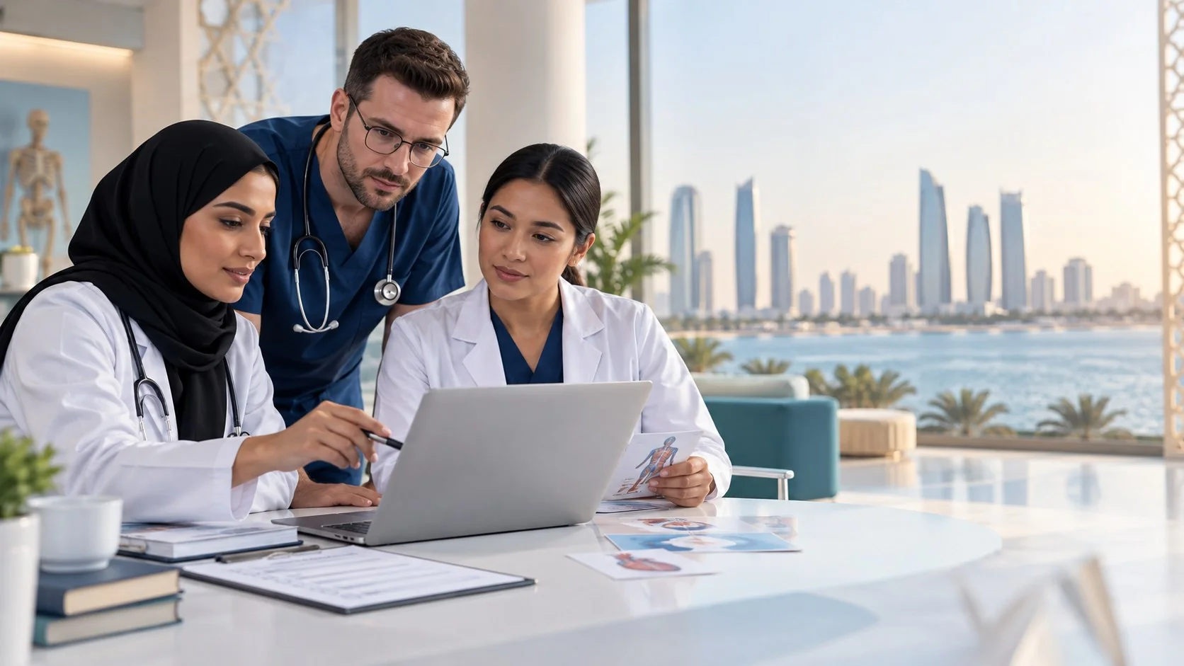 Healthcare professionals planning a DOH Abu Dhabi licensing assessment