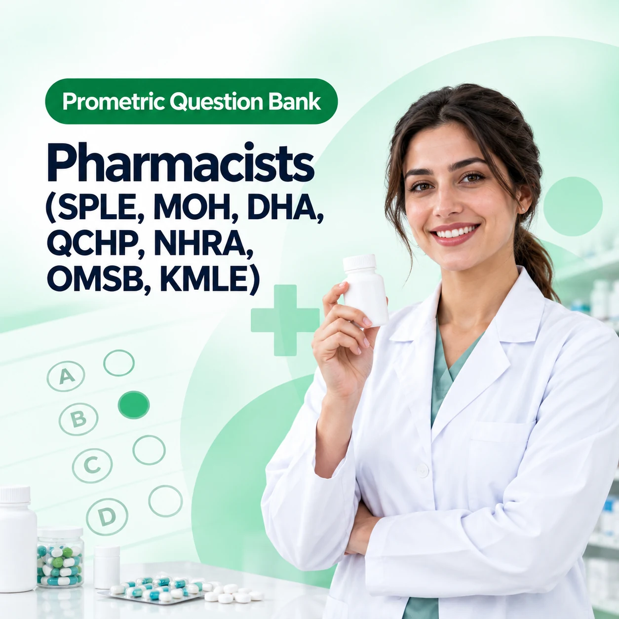 DOH Pharmacists (SPLE, MOH, DHA, QCHP, NHRA, OMSB, KMLE) Question Bank